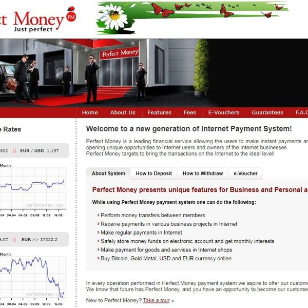 Perfect Money Payment processor for money transfer.